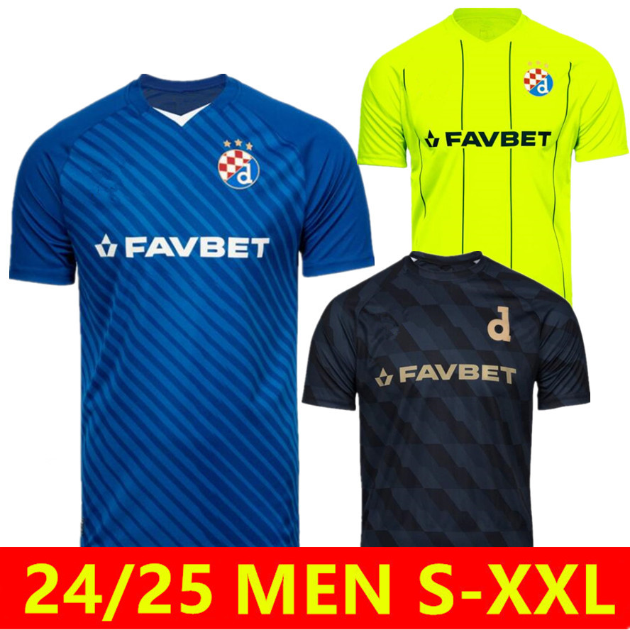 2024 2025 GNK Dinamo Zagreb PETKOVIC Soccer Jerseys 24/25 Home Away HOXHA BATURINA PJACA KULENOVIC MEN Football Shirts uniforms