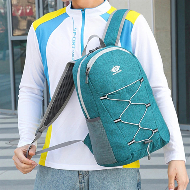 20L lightweight foldable backpack ultra light outdoor travel day bag mens sports 240807