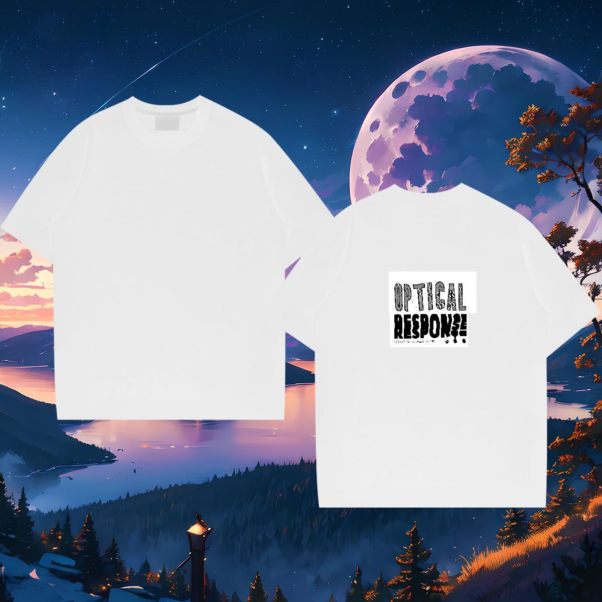 DIY Customized T-Shirts for Men letter Clothings 100% Cotton 230g Street Wear Cool DIY Printed Short Sleeve Soft Tshirt for Man Woman