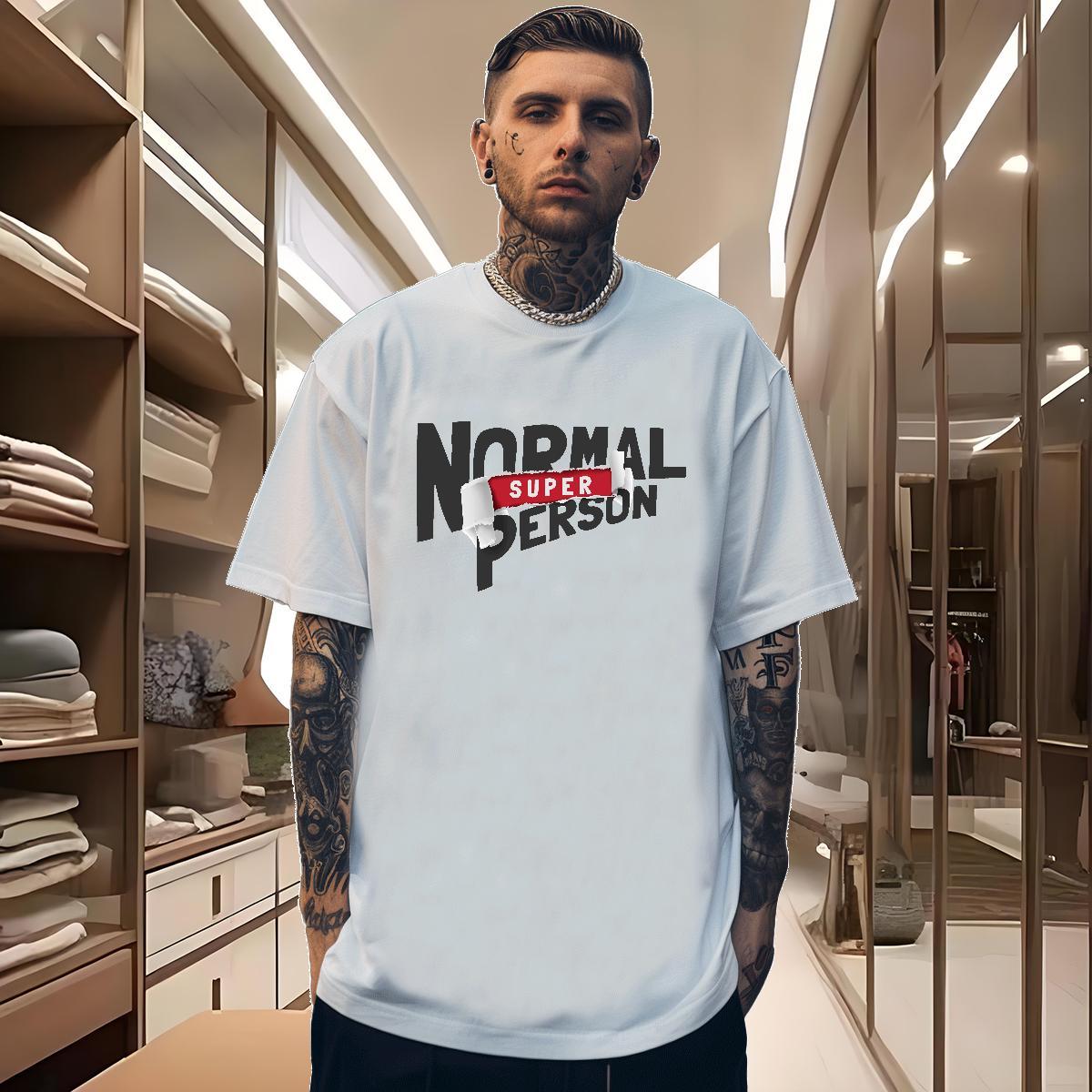 Factory Direct Men T Shirts letter Clothes 230g Cotton Hip Hop Street Free Shipping Skull Crew Neck Mens Tshirts