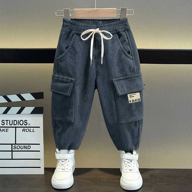 Jeans Boys Casual Pants Long Trousers Cotton 2024 New Spring Autumn Babys Kids Pants High Quality Childrens Clothing