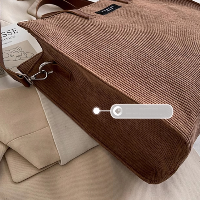 HBP Shoulder Crossbody Bag Large Capacity Fashion Bag Handheld Tote Bag Velvet Material Shopping Bag Women Handbag Plain Color Leather Shoulder Strap
