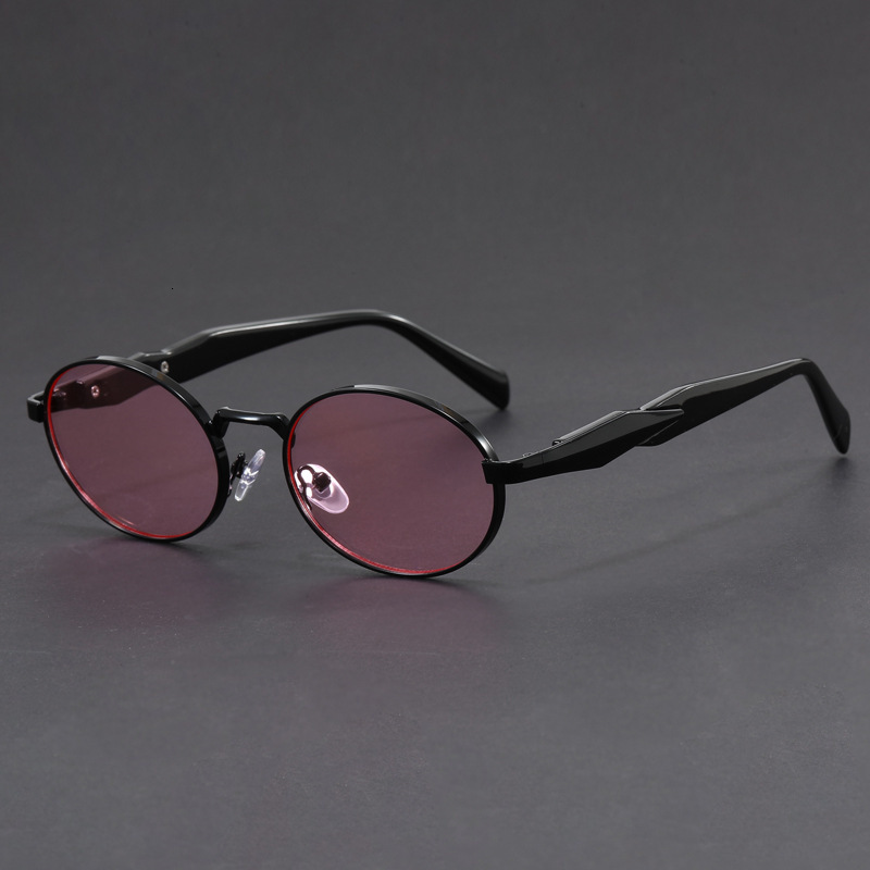 New Glasses elliptical frame light luxury women with a high-end feel, suitable for wearing sunscreen, fashionable designer sunglasses