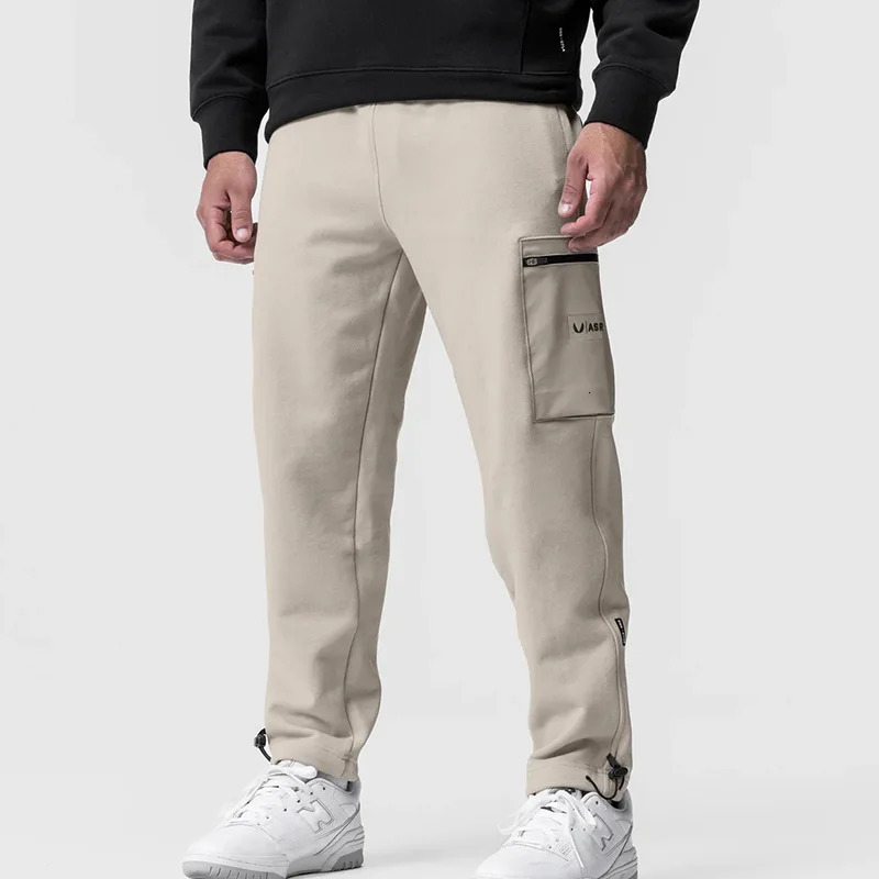 Mens Casual Cargo Pants Sports Jogger Big Pocket Trousers Gym Fitness Outdoor Bodybuilding Running Workout Sweatpant Trackpants 240806
