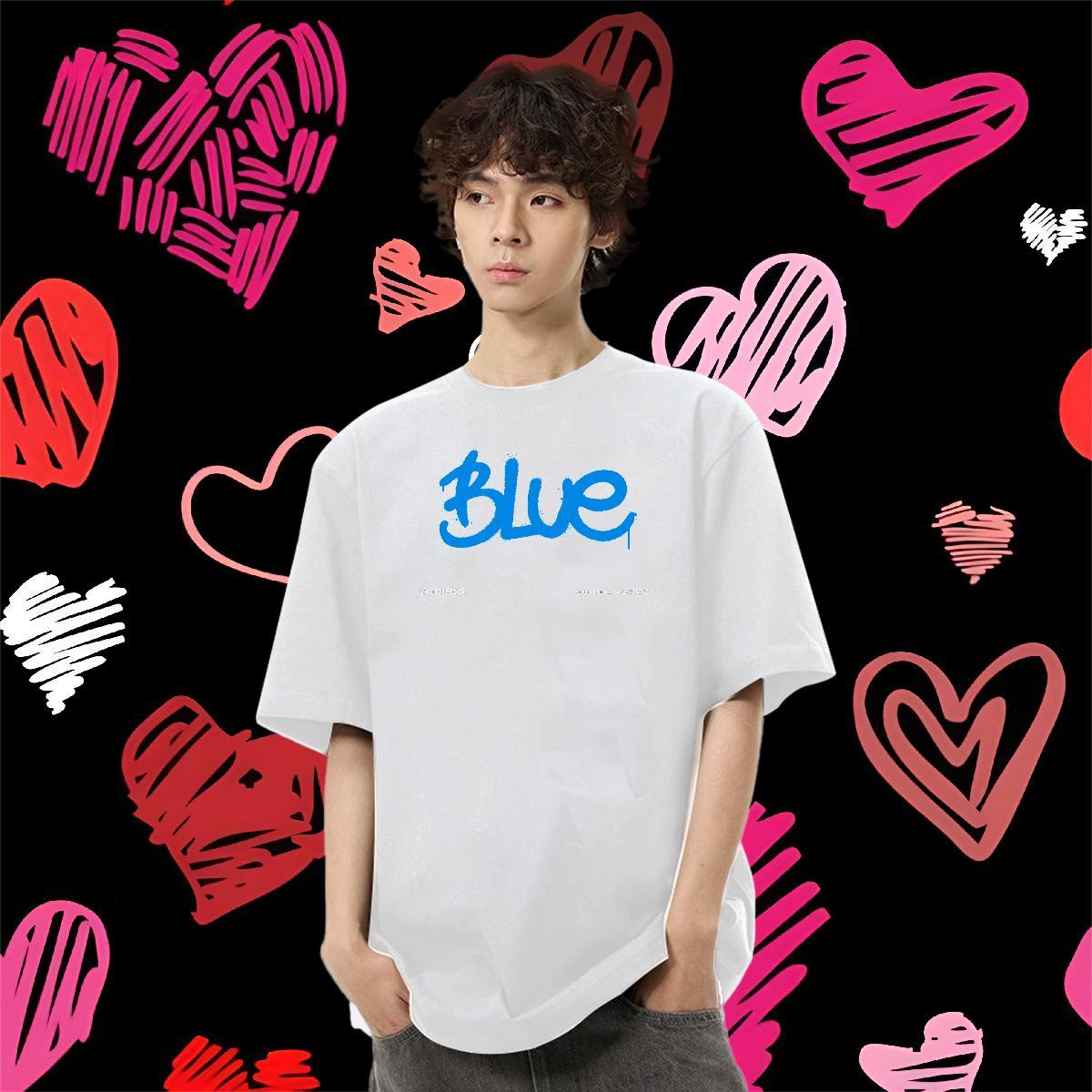 2024 Summer Man T Shirts letter Polos 100% Cotton 230g Street wear Hip Hop High Quality White Plus Size Breathable Short Sleeve Mens Tshirts