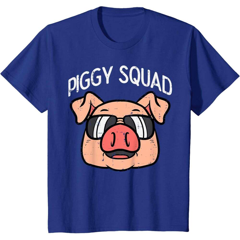 T shirt for Mens Piggy Squad Funny Pig Farmer Hog Farm Animal Men Women T-Shirt shirts tshirt graphic tee Casual tops summer clothes Short sleeve