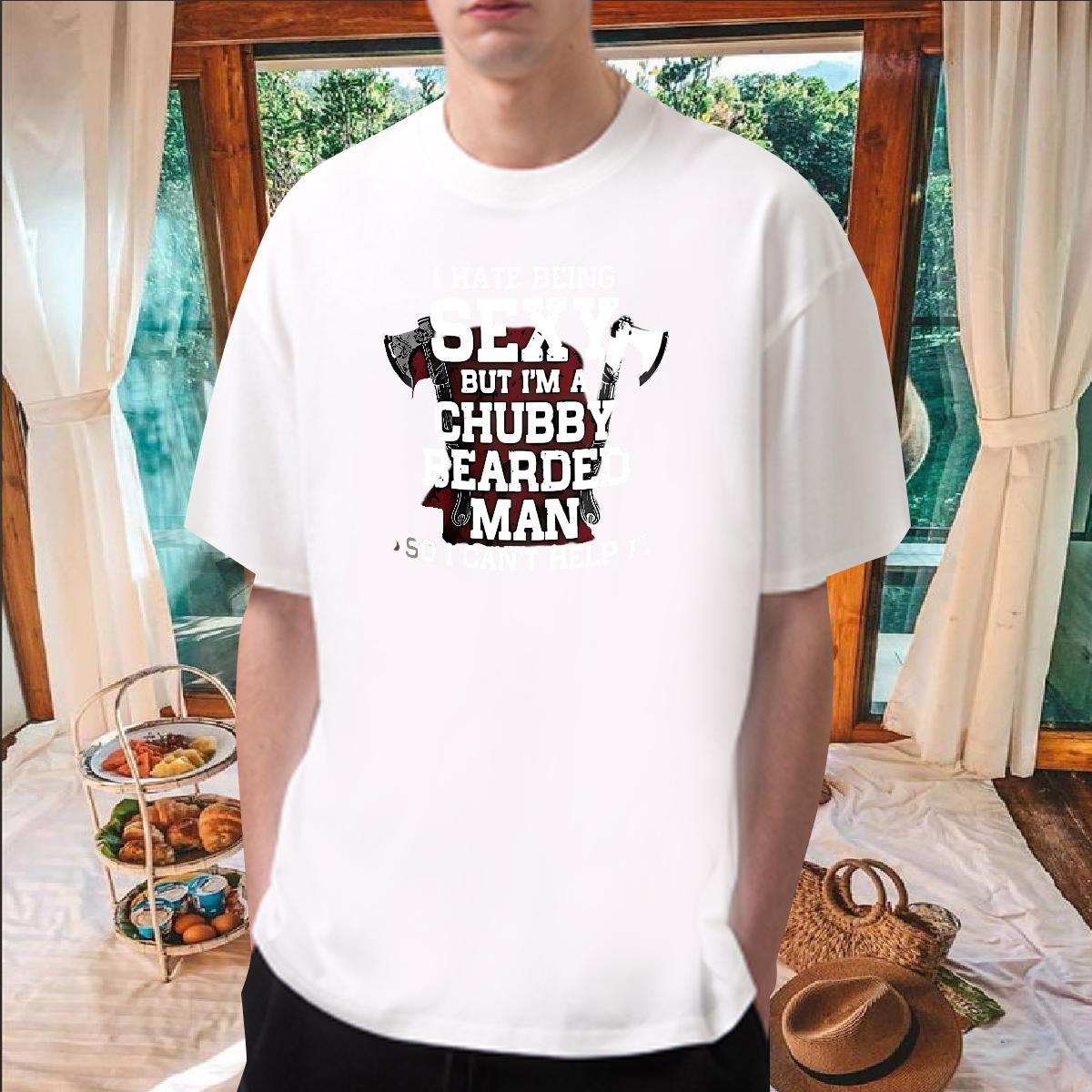 2024 T-Shirts for Men letter Polos 230g Pure Cotton Street wear Hip Hop Soft Plus Size Custom Breathable Soft Men Clothes T-Shirt