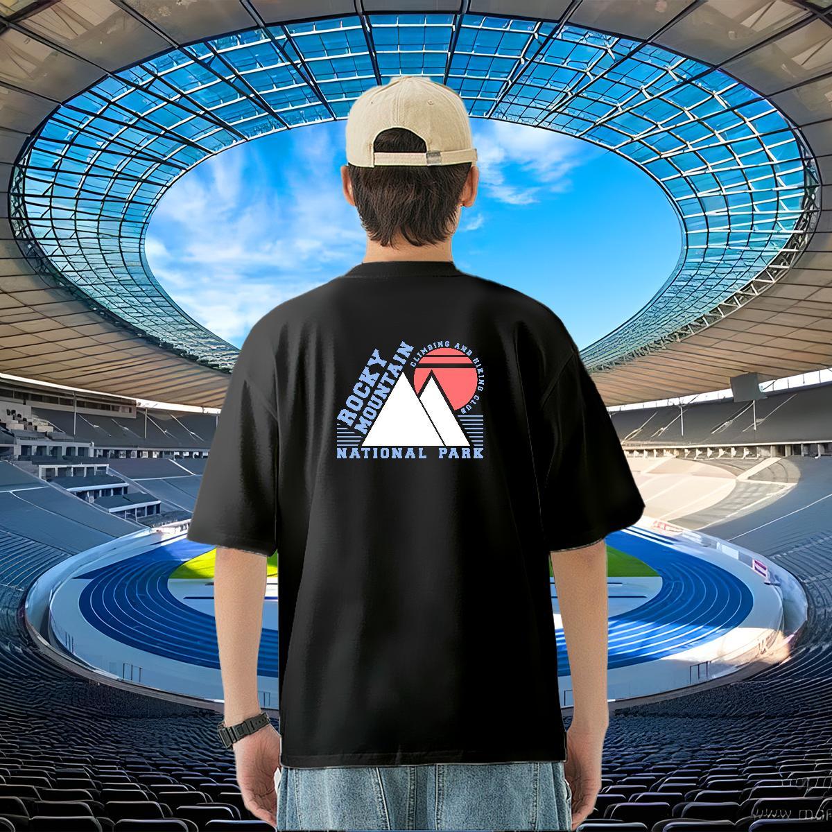 2024 DIY Man T Shirts letter Tees 230g 100% Cotton Summer Casual Loose Customized Short Sleeve O-Neck Tshirts