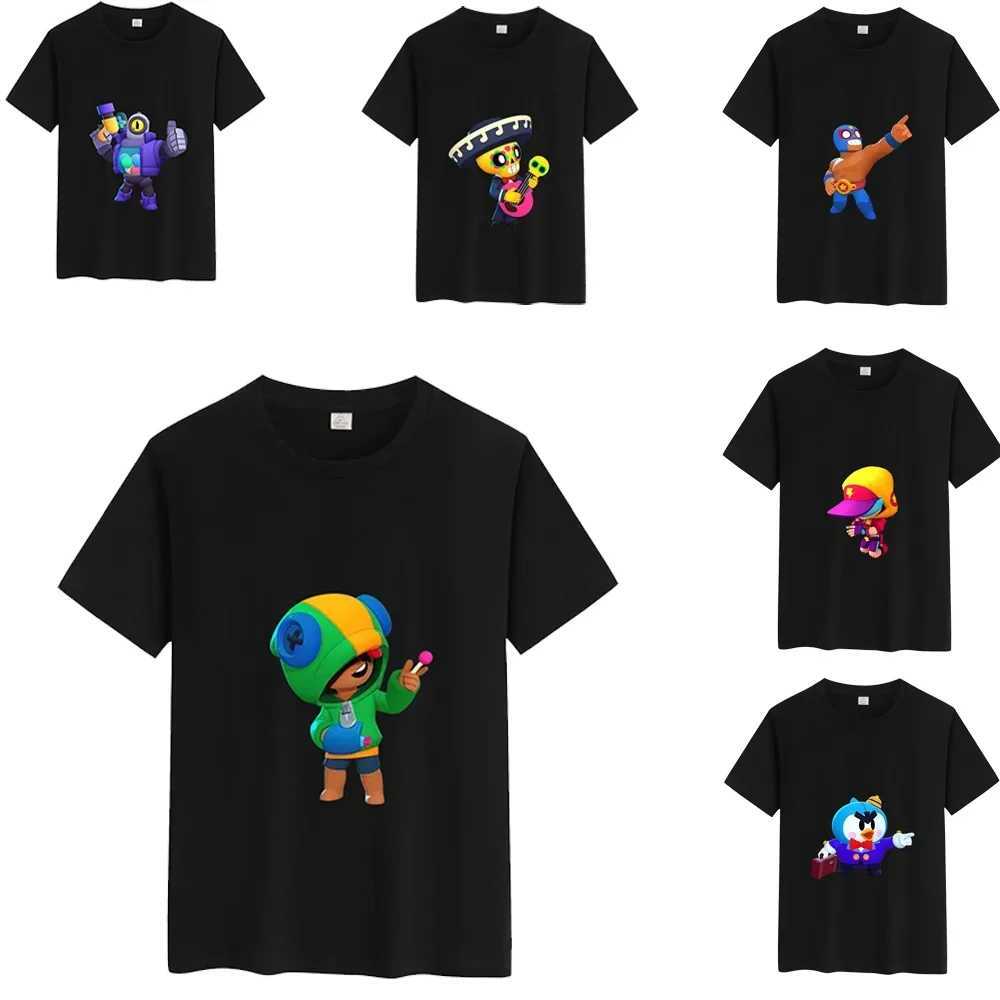 Summer l printing cosplay anime star childrens T-shirt clothing Leon Spike clothing cotton childrens clothing fun casual T-shirt topW240718