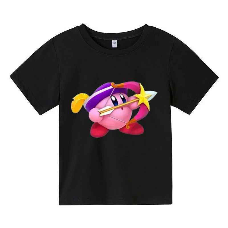 Anima Kawaii Cute Kabi Celebrity Painted Boys and Girls T-shirt 2-12 Years Old Childrens Printed Casual Fashion Outdoor T-shirtW240718