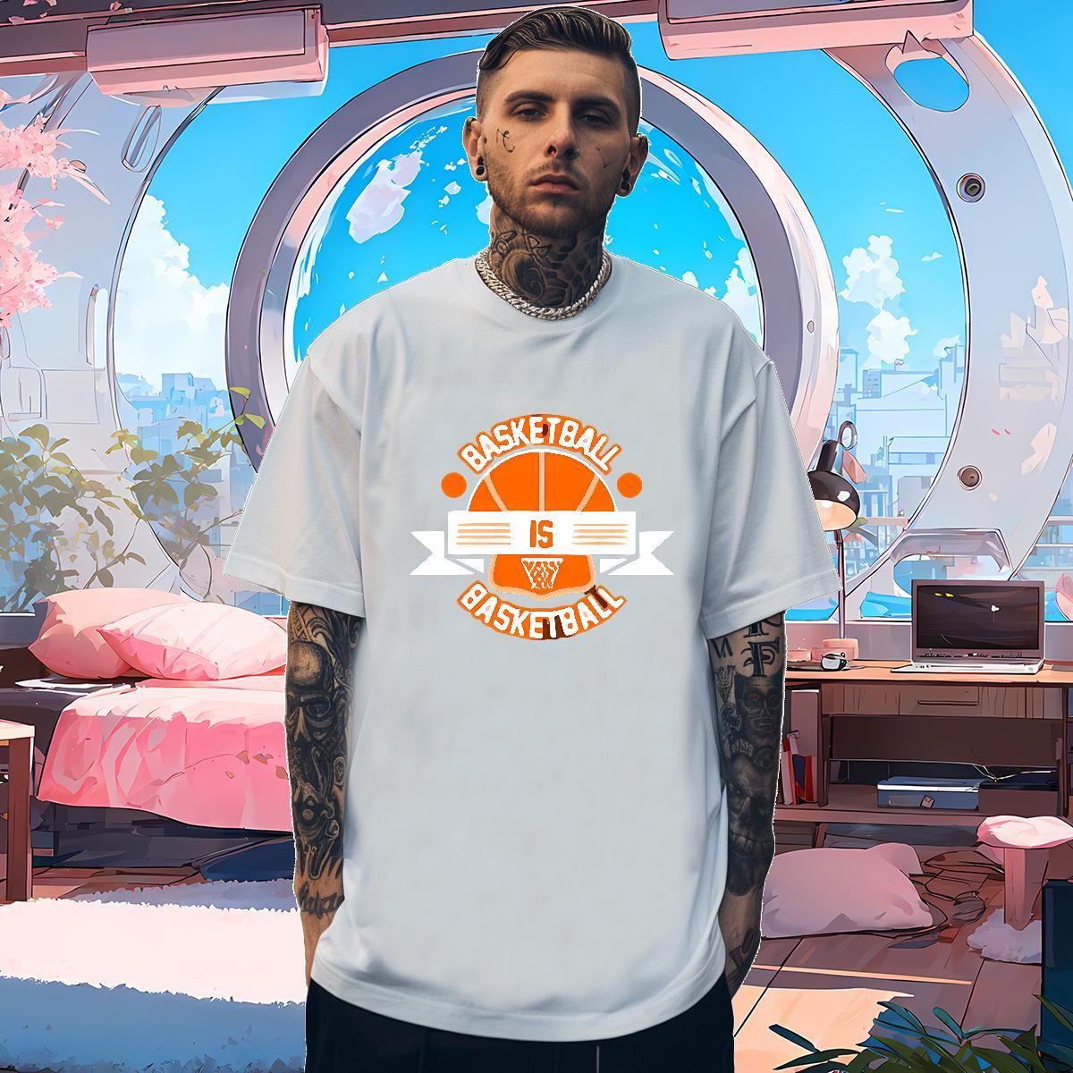 Customized T shirt letter Clothes 230g Pure Cotton Hip Hop Street Wholesale DIY Printed Breathable Soft Mens Tshirts