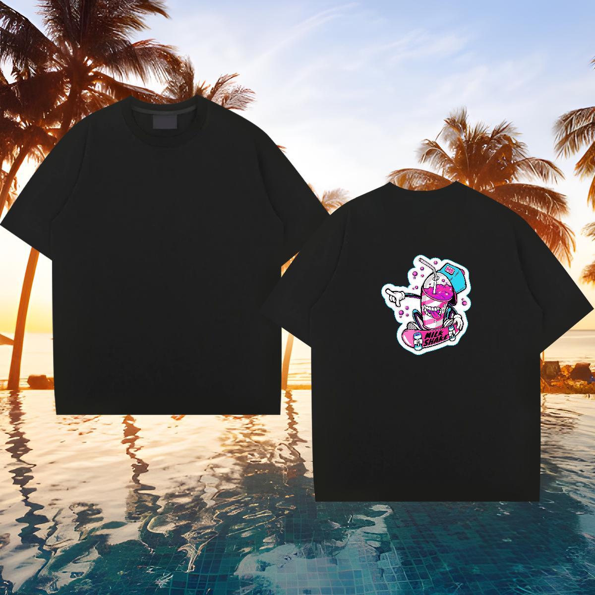 Factory Direct T-Shirts for Men skateboarding Clothings 100% Cotton 230g Street Casual Soft Custom Anime O-Neck Short Sleeve Mens Tshirts