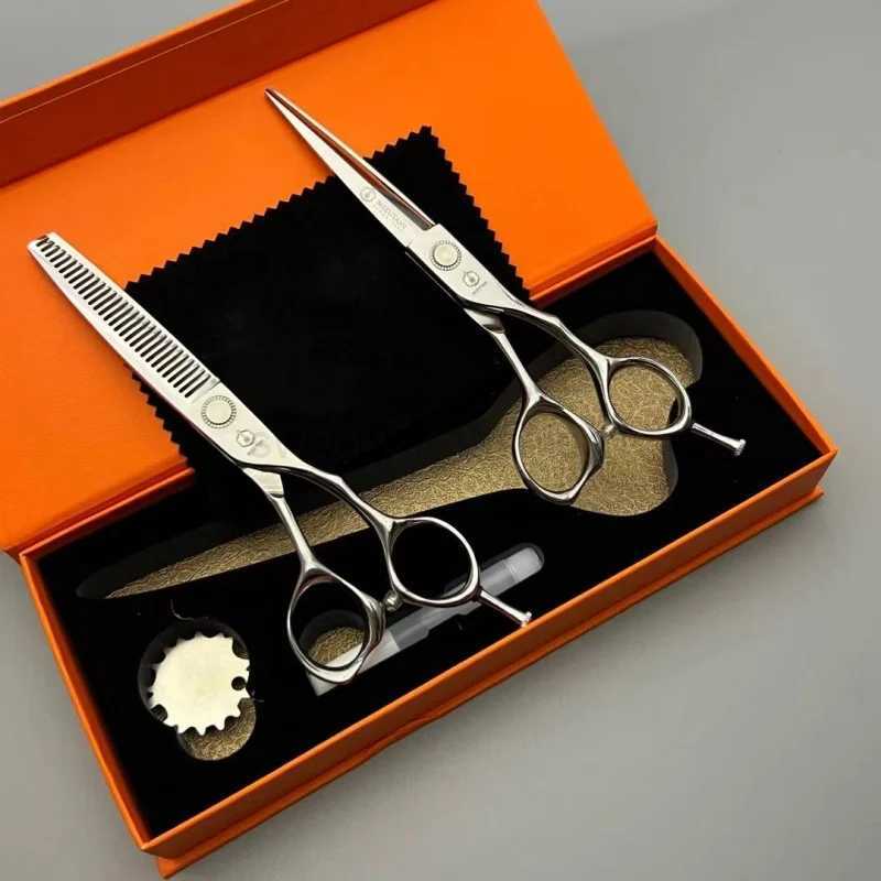 MIZUTANI barber Scissors 6.0 -inch scissors VG10 material scissors hair thinning scissors Barber shop professional scissors toolXJ240807