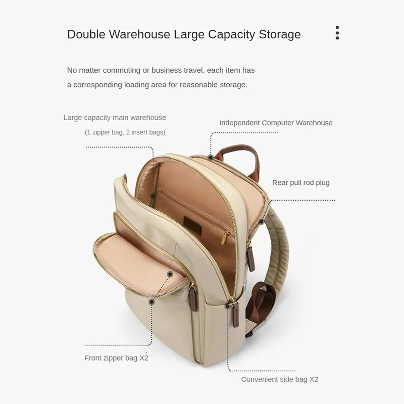 Golf Backpack Oxford Cloth Womens Versatile Fashion Bag Large Capacity Canvas 240807