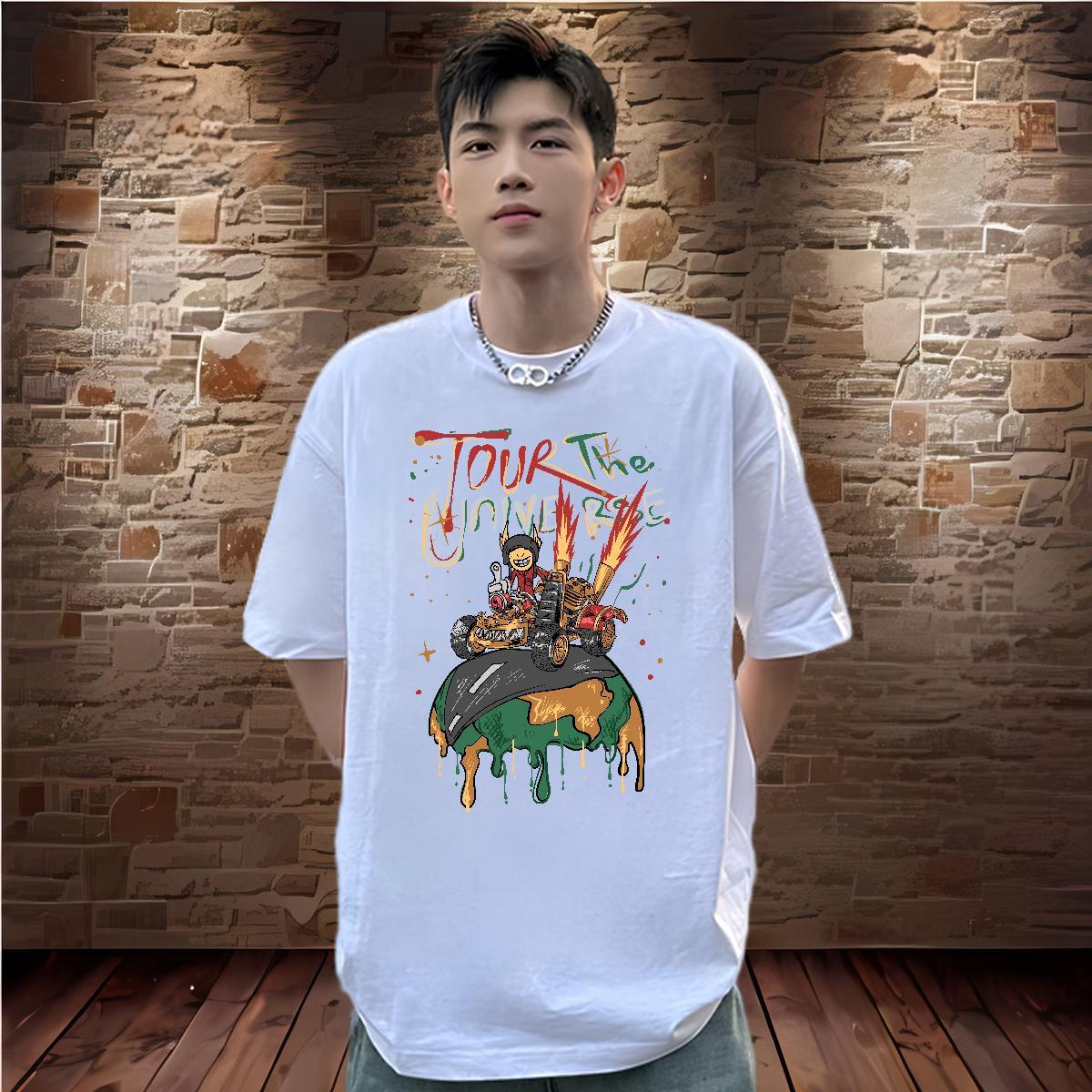 Classic Casual T-Shirts ET Tee Shirt 100% Cotton 230g Spring Summer Cool Design DIY Printed Breathable Crew Neck Tshirt for Man Woman