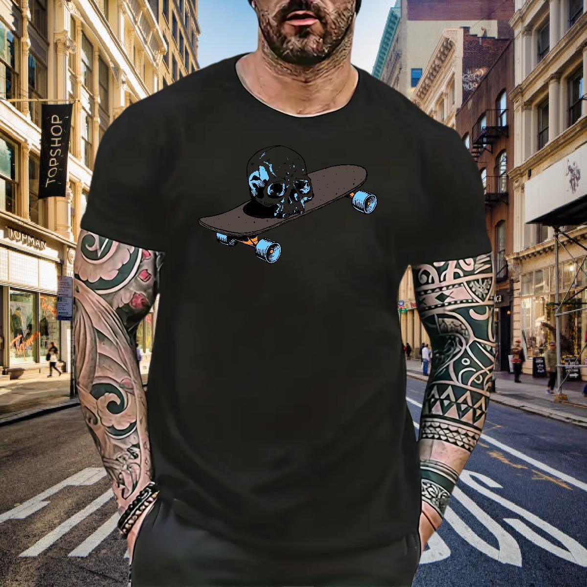 Custom T Shirts Men skateboarding Tees 230g Pure Cotton Outdoor Comfortable Anime Short Sleeve Soft Mens Tshirts