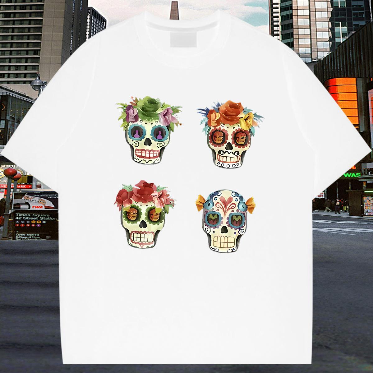 New Man T Shirts funny Tees Shirts 230g 100% Cotton High Street Hip Hop Unisex Custom Anime Round Neck Short Sleeve Men Tops Tees
