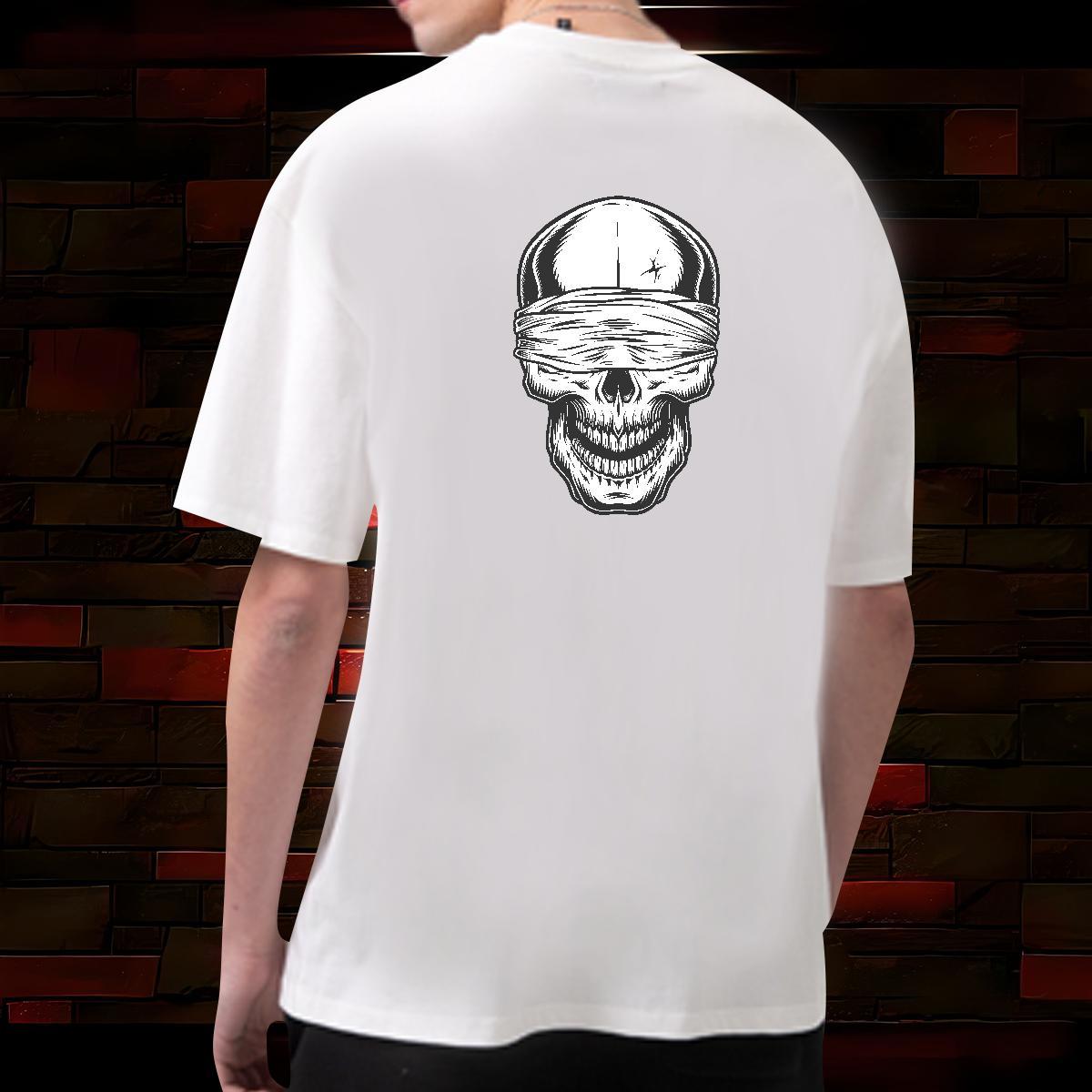 Factory Direct Men T Shirts skull Clothes 230g Cotton Street wear Hip Hop Designer Cartoon Print Round Neck Short Sleeve Couples T Shirts
