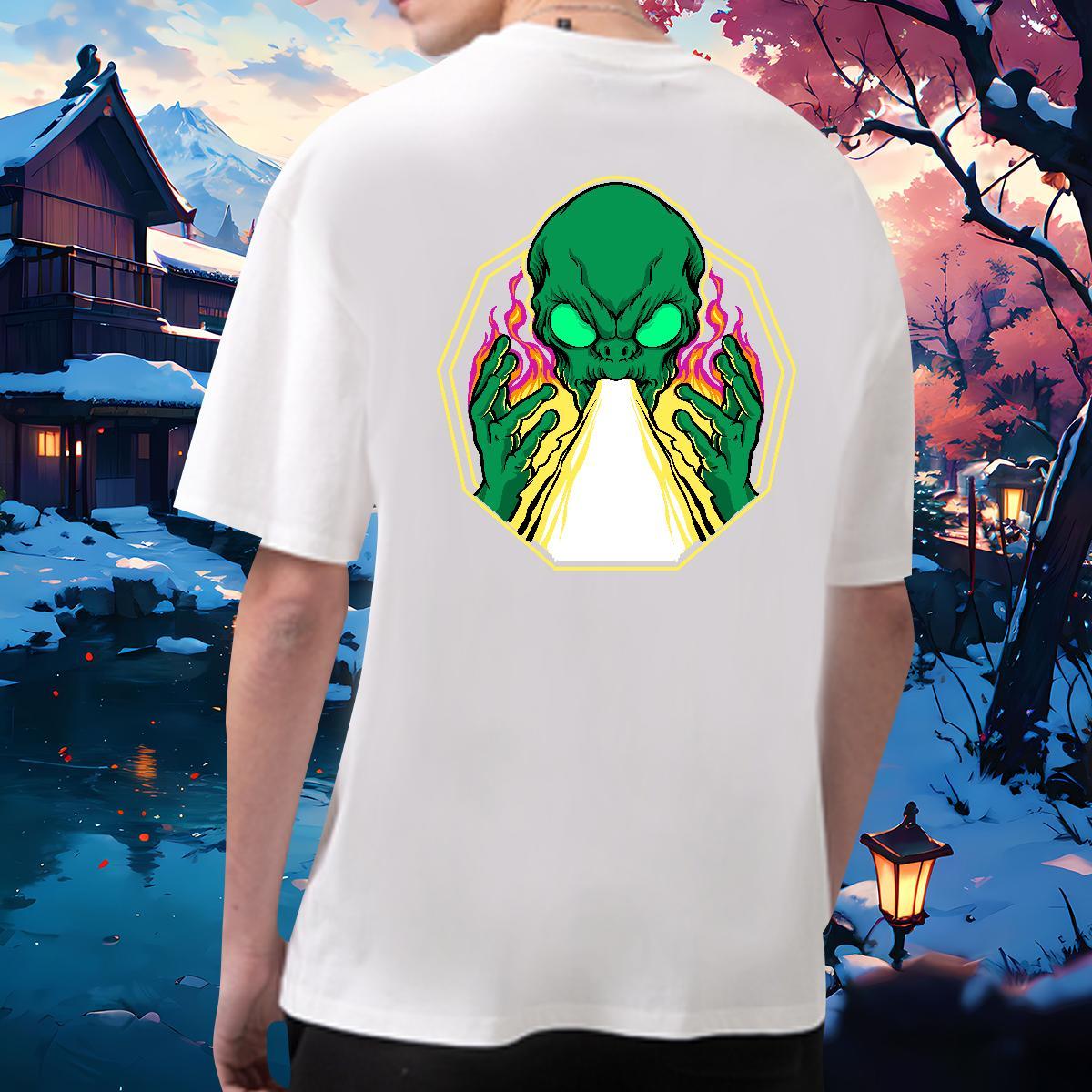 Fashion Designer T Shirt For Man ET Clothes 230g Cotton Spring Summer Soft Custom Printed O-Neck Short Sleeve Men Tees