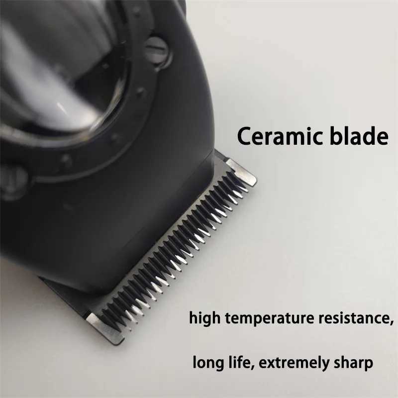 New professional hair clipper electric mens trimmer with 8000RPM seat charging large capacity battery DLC coated blade W240806