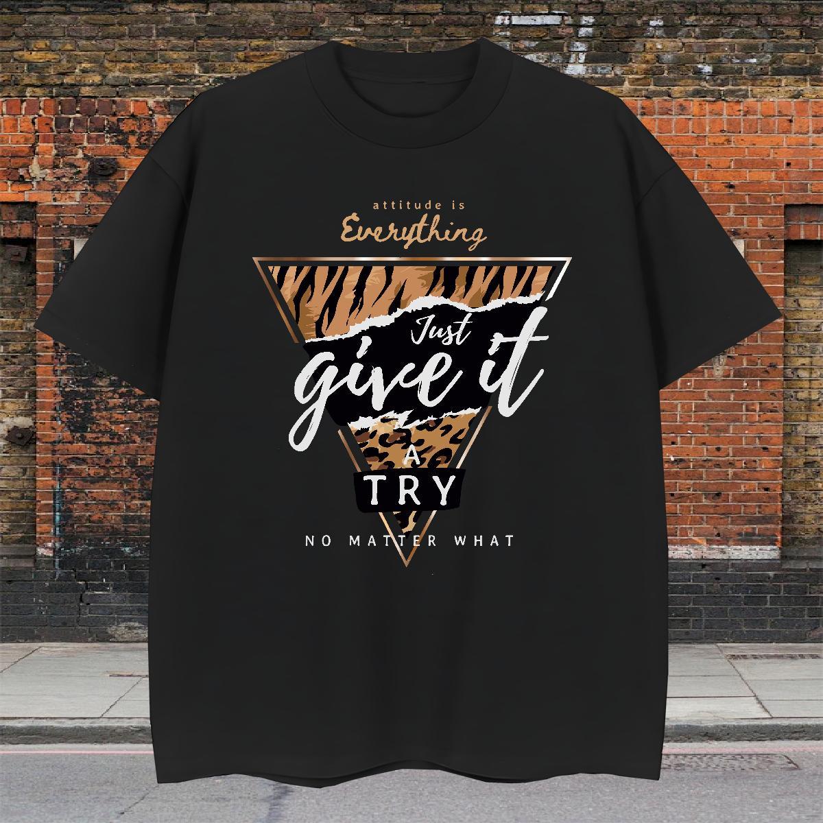 Custom Mens T Shirts letter Clothes 230g Cotton Home Outdoor Loose Oversized Round Neck Short Sleeve Men Clothes T-Shirt