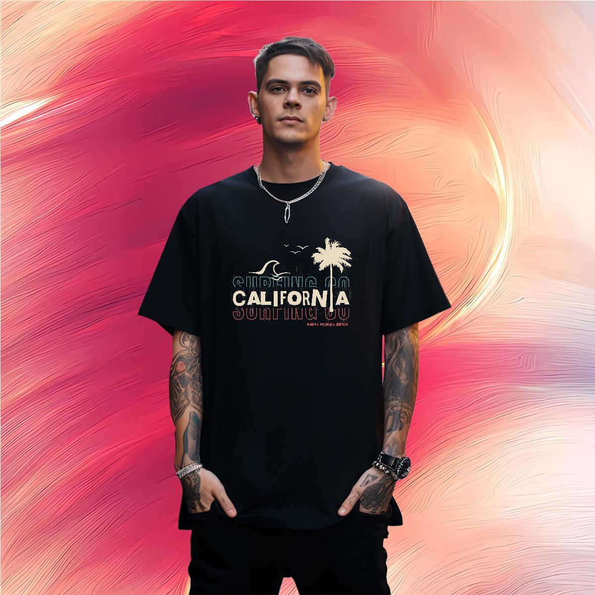 Fashion Casual T Shirt For Man letter Tops Shirt 230g 100% Cotton Summer Casual TOP Quality Custom Anime Breathable Soft Tshirts
