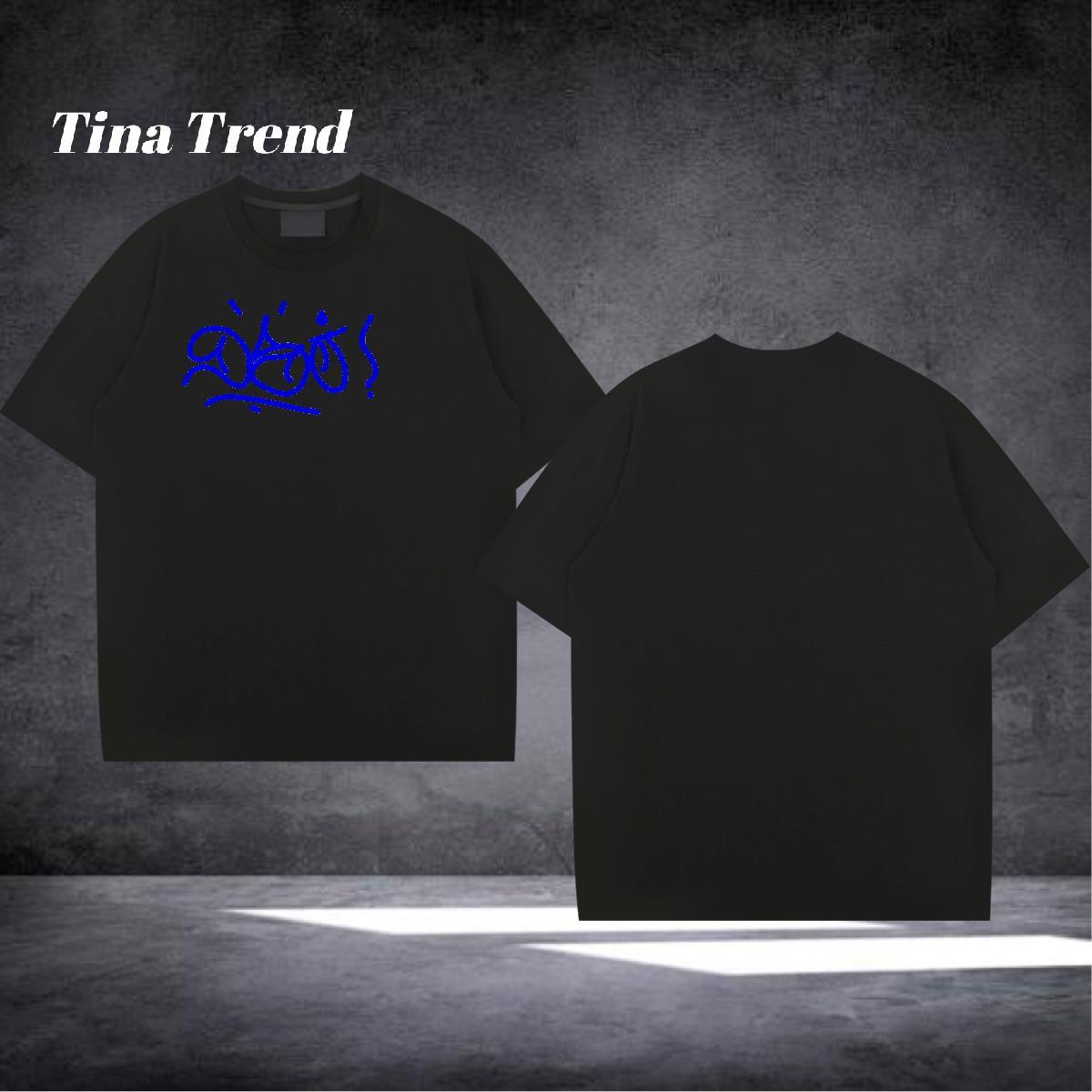 Casual New T Shirts Men letter Tops Tees 230g 100% Cotton Casual Daily Wear Unisex DIY Printed Breathable Short Sleeve Men Tshirts