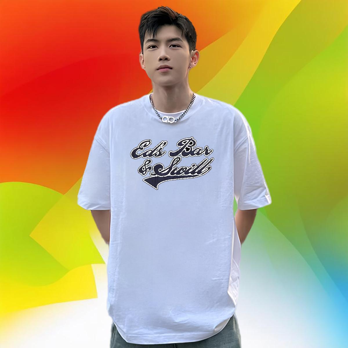 2024 New T-Shirts letter Tops Shirt 230g Pure Cotton Street wear Hip Hop Wholesale Custom Big Size Breathable Men Tops Tees