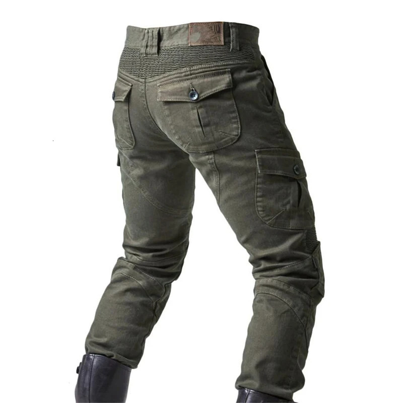 Men Motorcycle Jeans Summer Outdoor Riding Trousers Dropresistant Pants With Protective Gear 240806