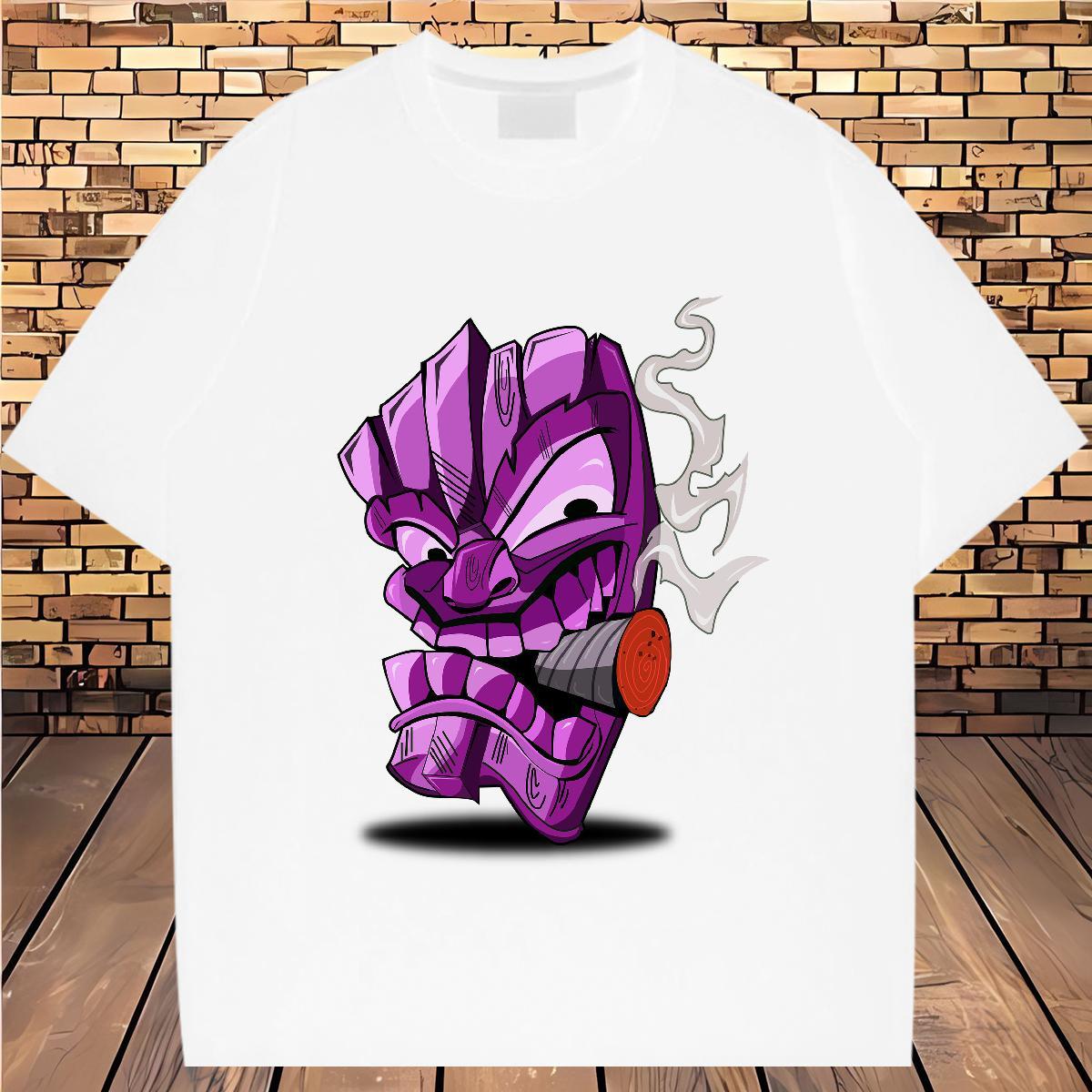 2024 Designer T Shirts Men skull Tops Tees 100% Cotton 230g Sport Cool Design Oversized 3XL 4XL Breathable Tshirts