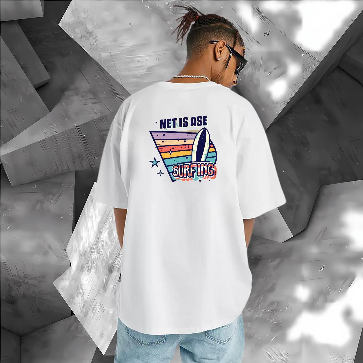 Fashion Men T Shirts beach Tees 230g Pure Cotton Home Outdoor Designer Custom Printed O-Neck Short Sleeve Mens Tshirts