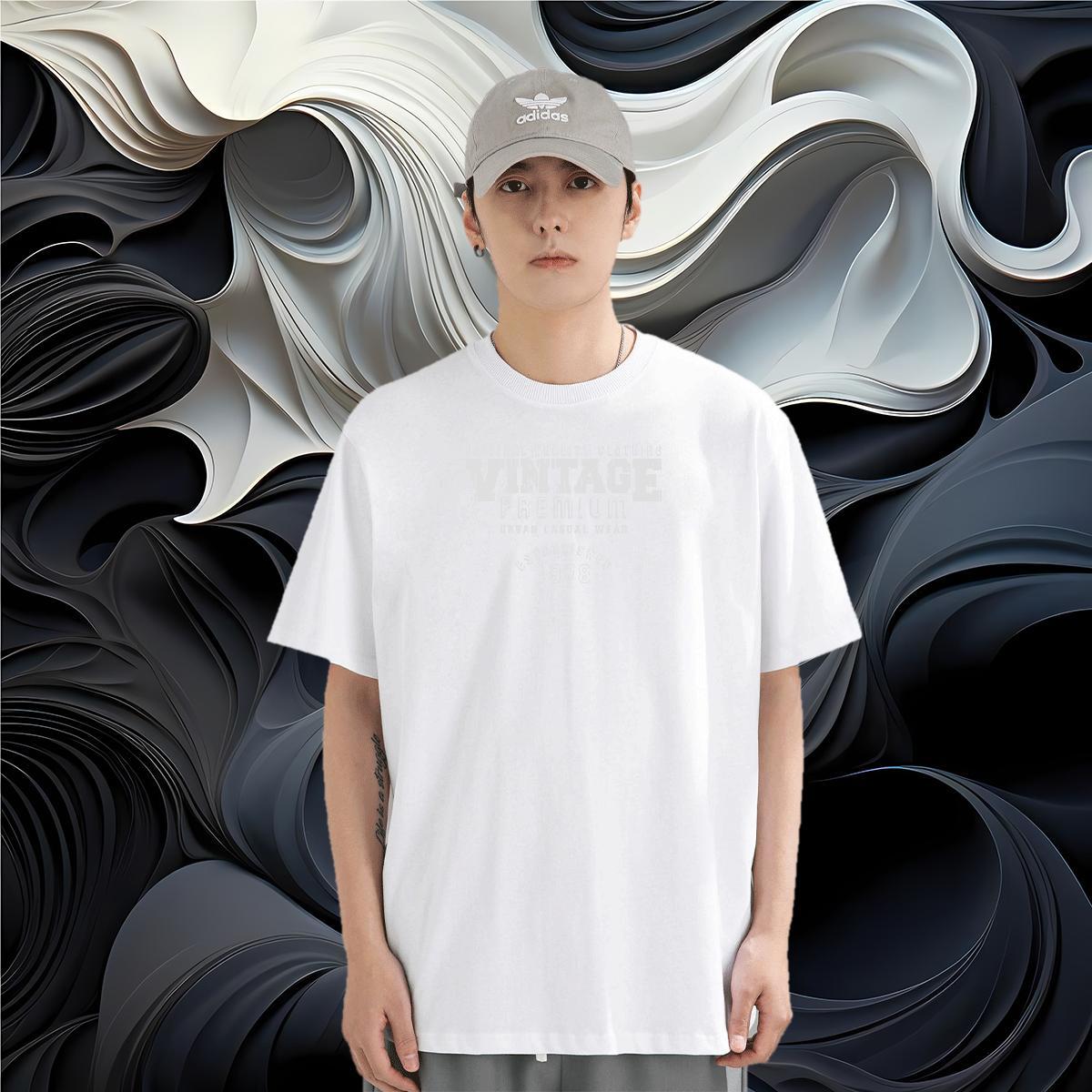 2024 Designer T-Shirts letter Clothes 100% Cotton 230g Street Casual Cool Custom Print Plus Size Breathable Crew Neck Mens Tshirts