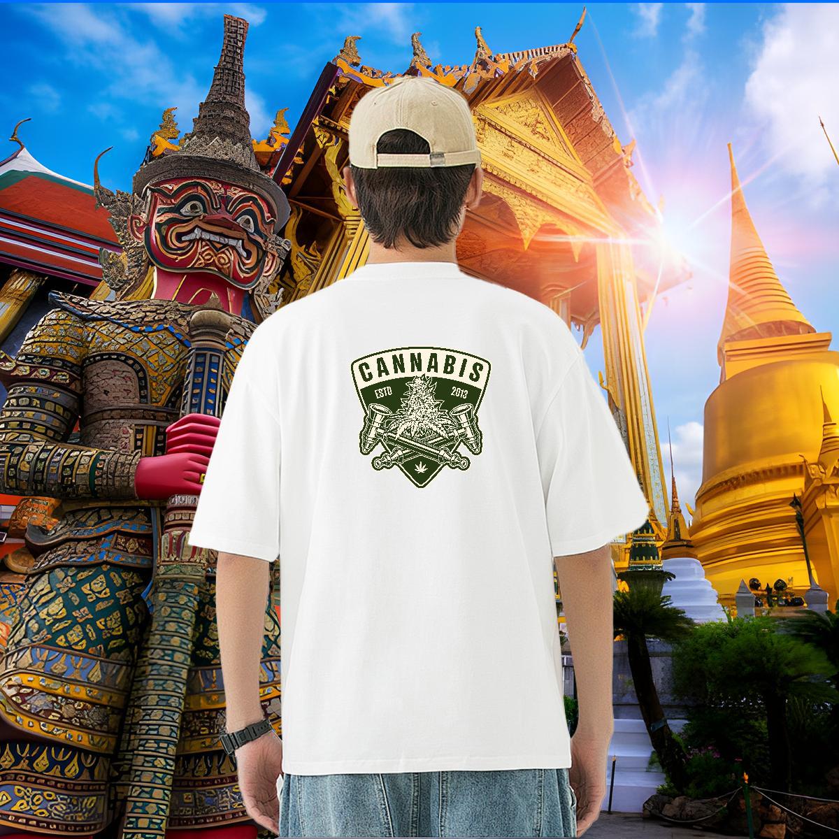 Casual New T Shirts Men tool Tees 230g Cotton Outdoor Loose Fit Oversized Breathable Short Sleeve Tshirts