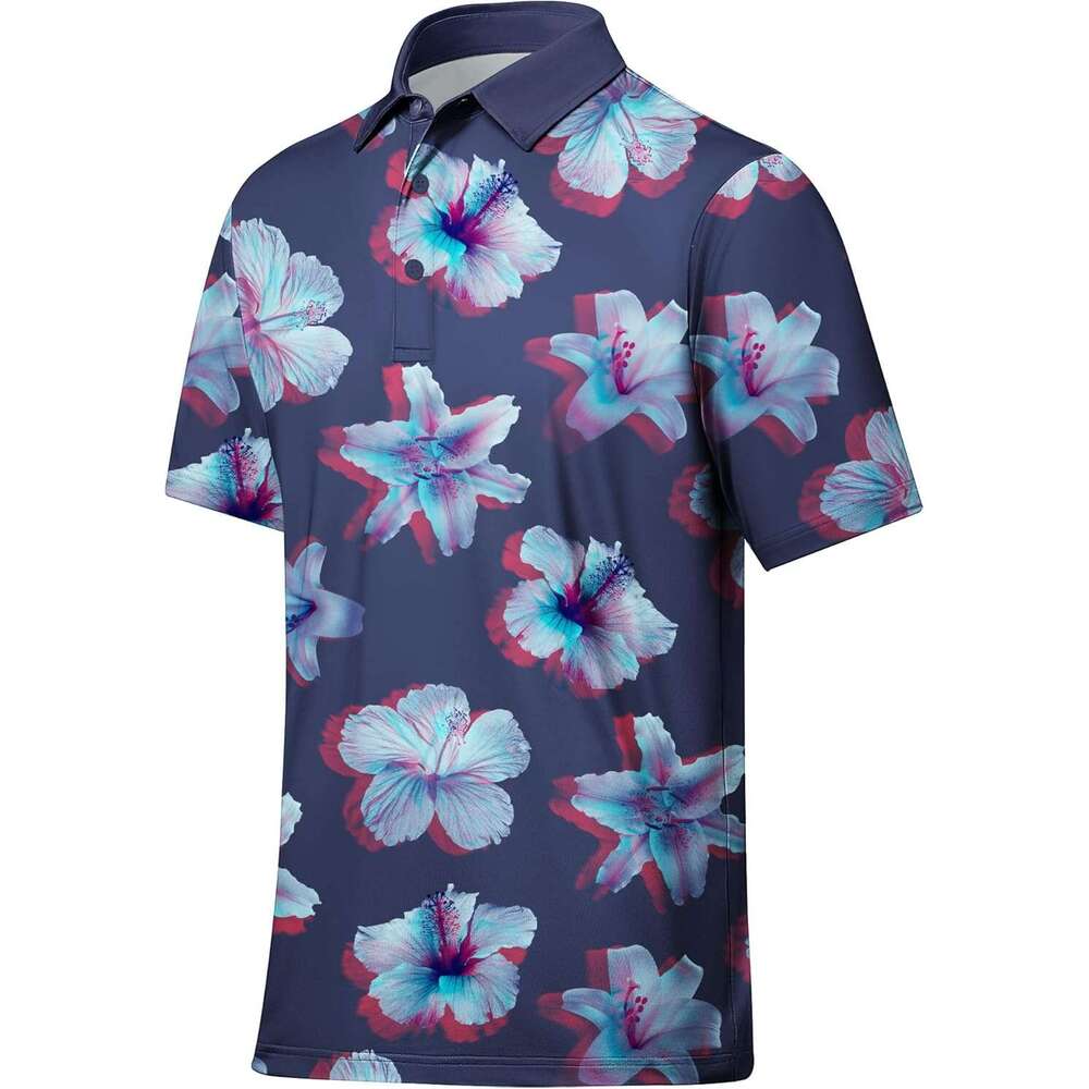 Fashion Mens Polo shirt Golf Polo Short Sleeve Performance Moisture-Wicking Cationic Casual Sports Tennis Shirt Polos shirts tshirt Casual tops summer