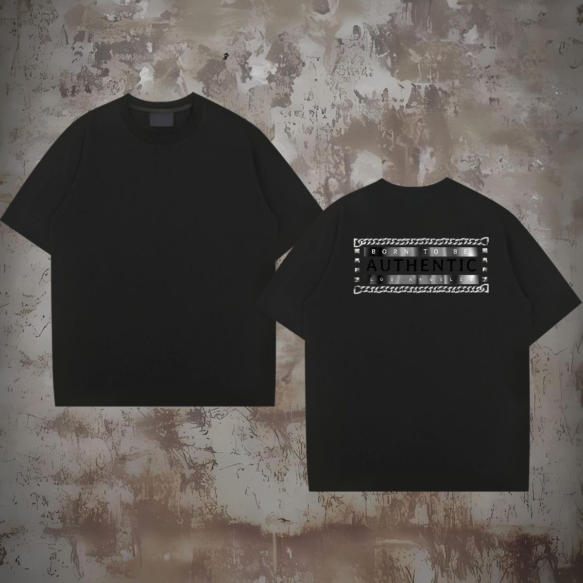 New Arrival Men T Shirts letter Wear 230g Pure Cotton Casual Loose Cartoon Printing L-4XL O Neck Short Sleeves Men Clothes T-Shirt