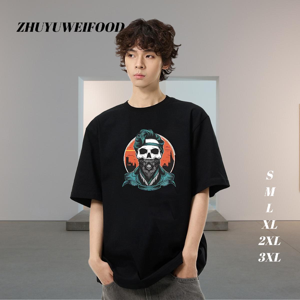 Fashion New T-Shirts for Men architecture Tops Tees 230g Pure Cotton High Street Hip Hop Comfortable Custom Printing Short Sleeve O-Neck Tshirt for Ma