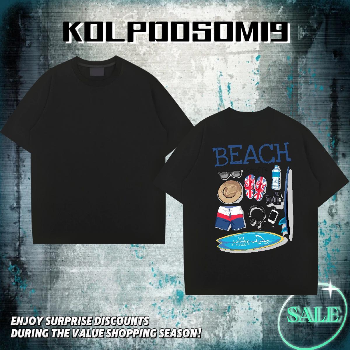 Fashion Designer T-Shirts letter Top Tees 230g 100% Cotton Anime Printing Street High Quality Custom Cartoon Short Sleeve Soft Men Tshirts