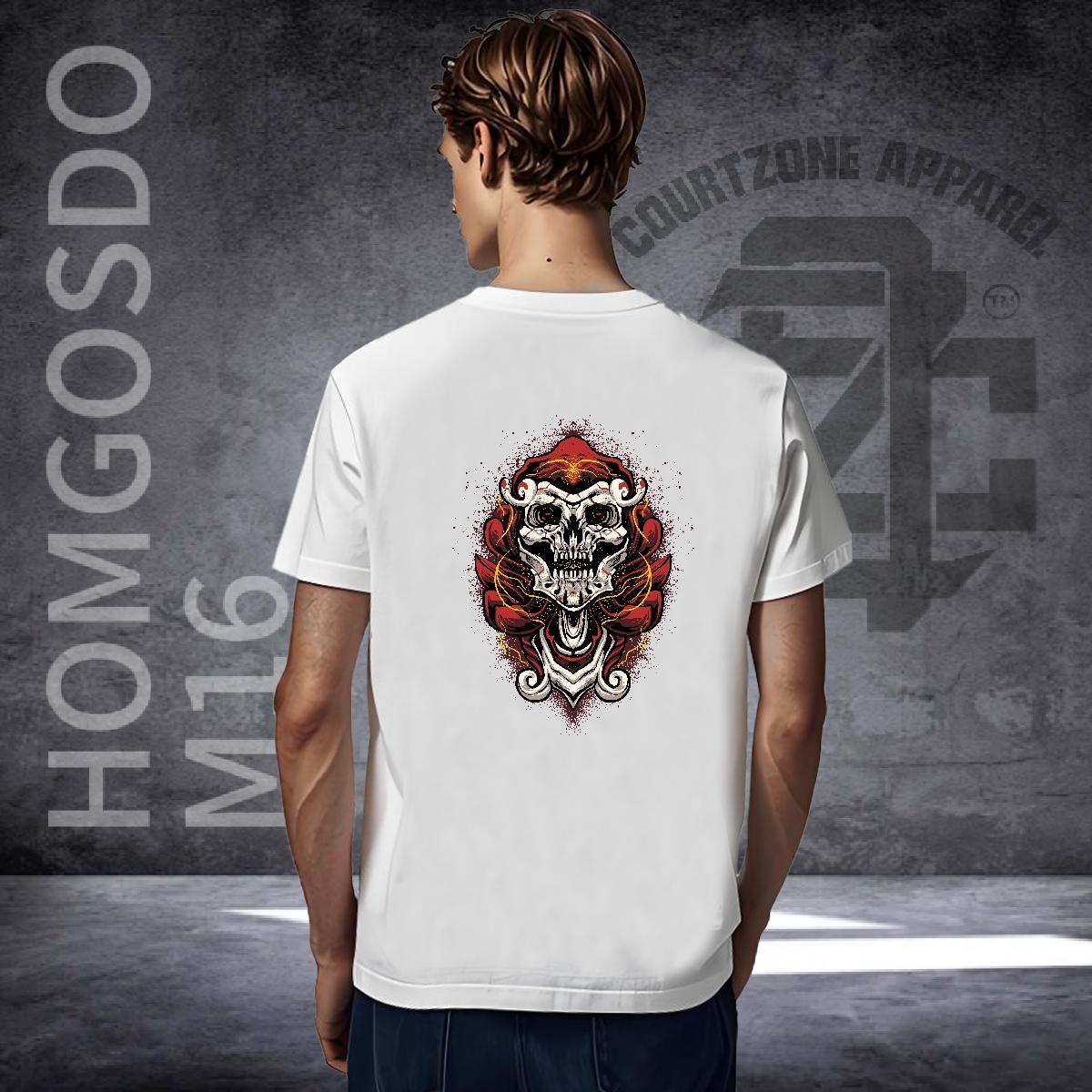 Fashion Designer T-Shirts for Men skull Top Tees 230g Pure Cotton Street Wear Unisex Customized Breathable Short Sleeve Tshirt for Man Woman
