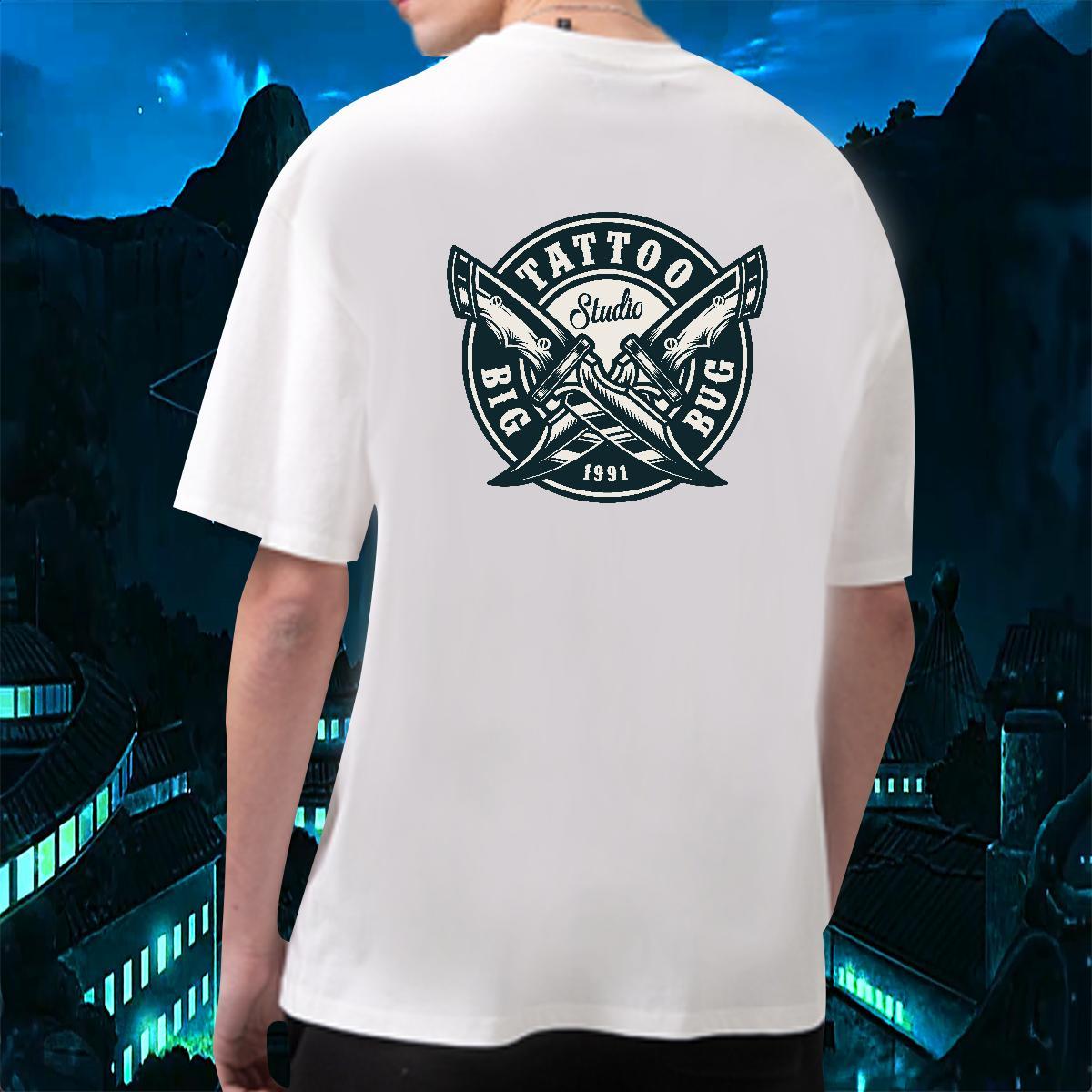 Factory Direct Mens T Shirts tool Tops 230g Pure Cotton Outdoor Soft Oversized Breathable Short Sleeve Couples T Shirts