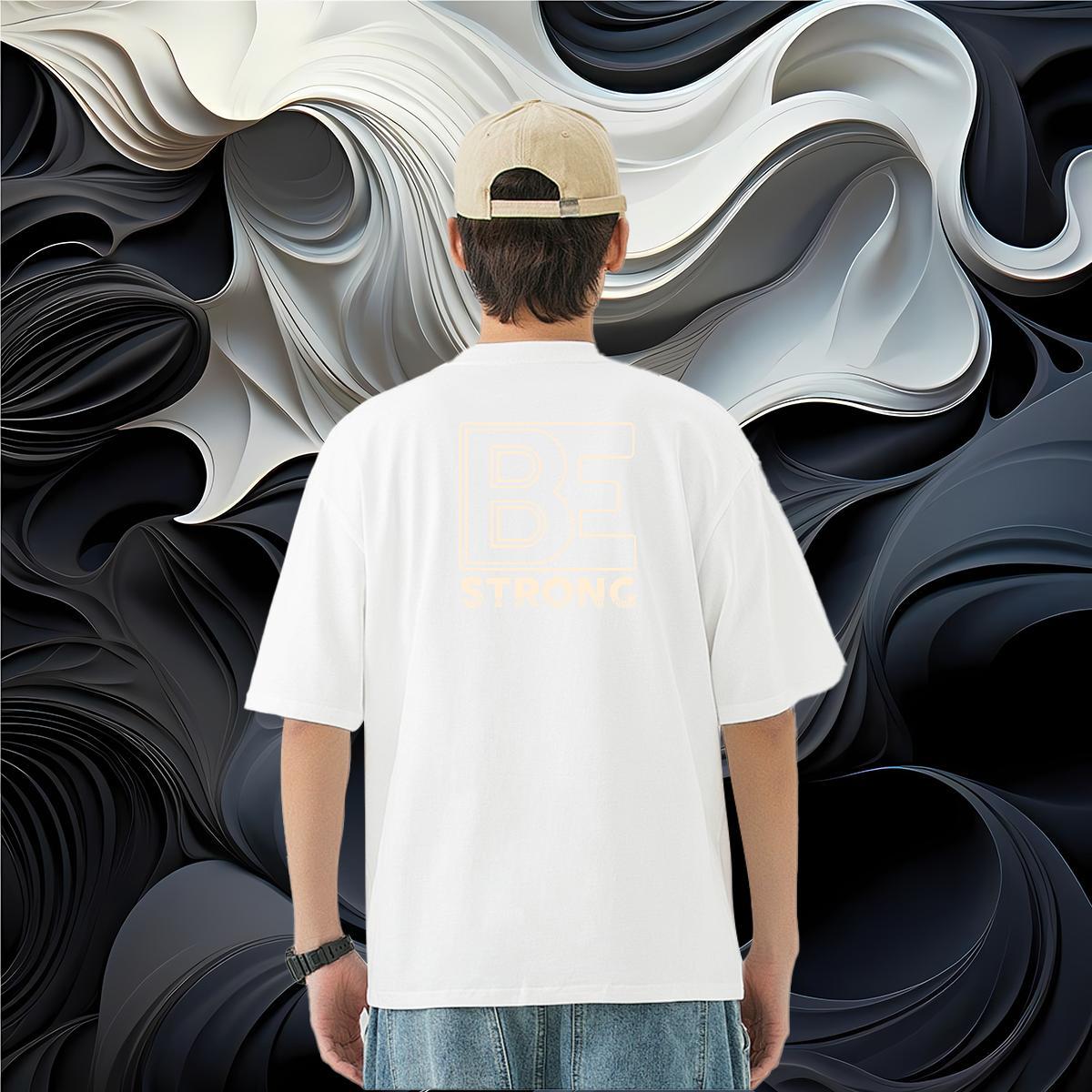 Stylist T-Shirts for Men letter Tee Shirt 100% Cotton 230g Street Wear Popular Custom Big Size Short Sleeve Soft Tshirts