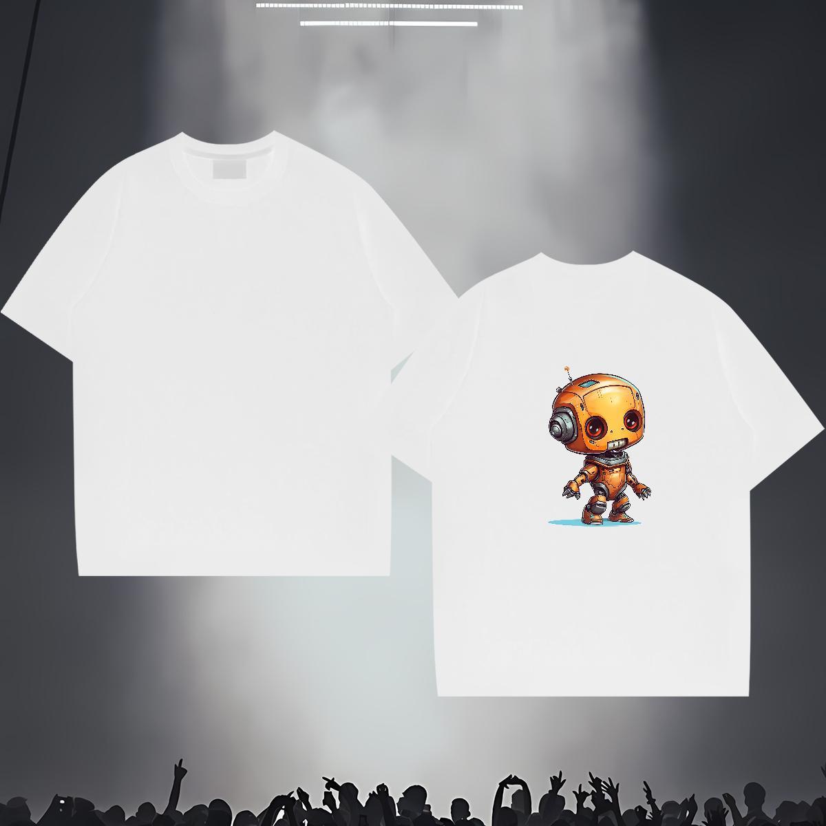 Fashion New T Shirt For Man ET Top Tees 100% Cotton 230g Hip Hop Street Cool Oversized 4XL Breathable Crew Neck Men Clothes T-Shirt