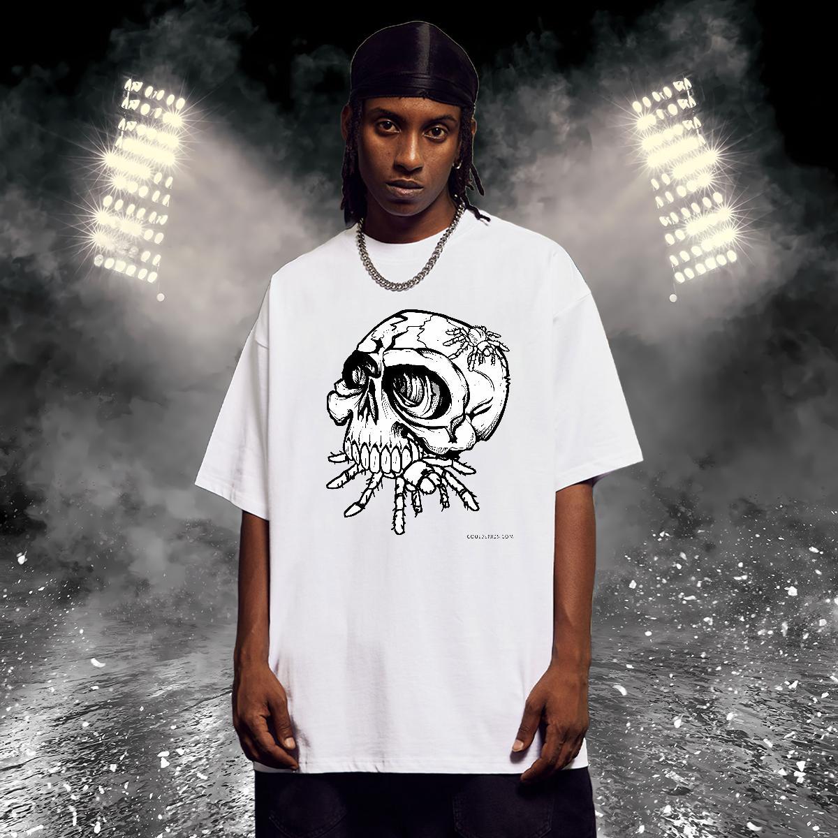 Brand T Shirt For Man monster Tees Shirts 230g 100% Cotton Street Casual Soft Custom Anime Short Sleeve O-Neck Men Tshirts