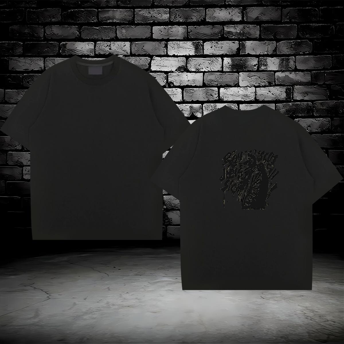Customized Mens T Shirts character Clothings 230g Pure Cotton Casual Daily Wear Loose Fit DIY Printed O-Neck Short Sleeve Mens Tshirts