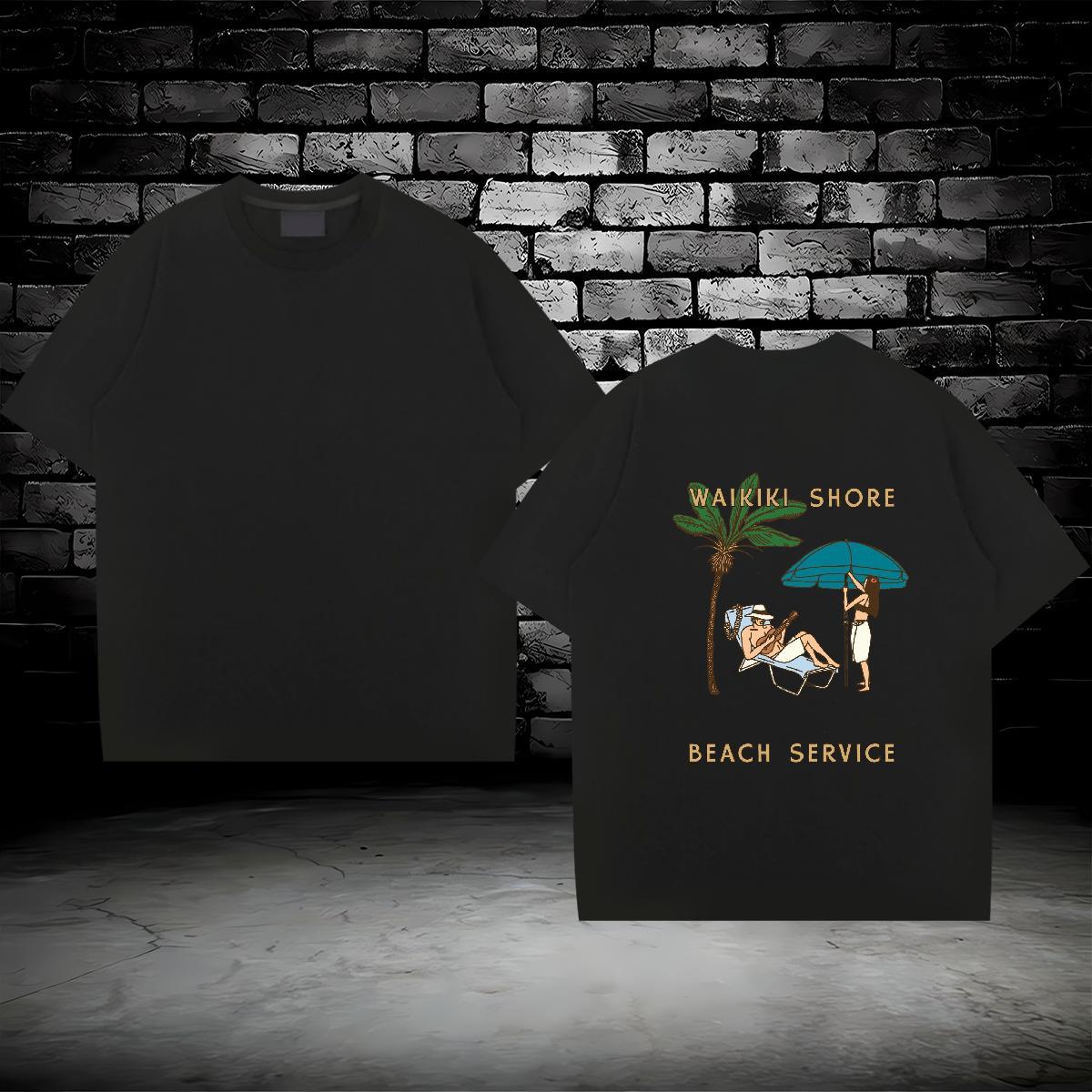 2024 Mens T Shirts portrait Clothings 230g 100% Cotton Street Loose Fit Custom Printing Short Sleeve Soft Mens Tshirts