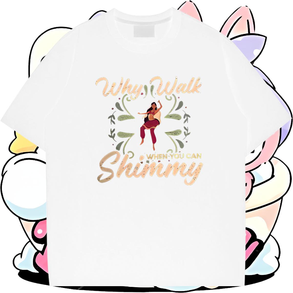 Custom T shirt dancing Clothings 230g Cotton Anime Printing Street Cool Design Cartoon Printing L-4XL Short Sleeve Soft Men Clothes T-Shirt