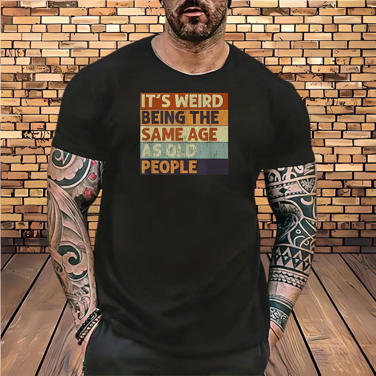 DIY Customized T-Shirts letter Clothes 100% Cotton 230g Daily Outfit Soft DIY Anime Breathable Crew Neck Men Tops Tees