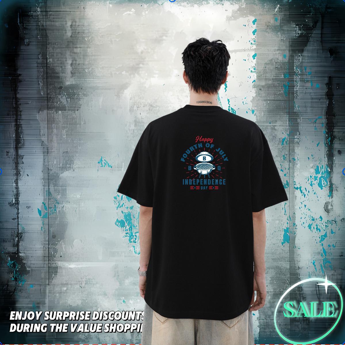 New Arrival Men T Shirts tool Tops Shirt 230g Cotton Spring Summer Brand DIY Printed Pure Cotton Tshirts