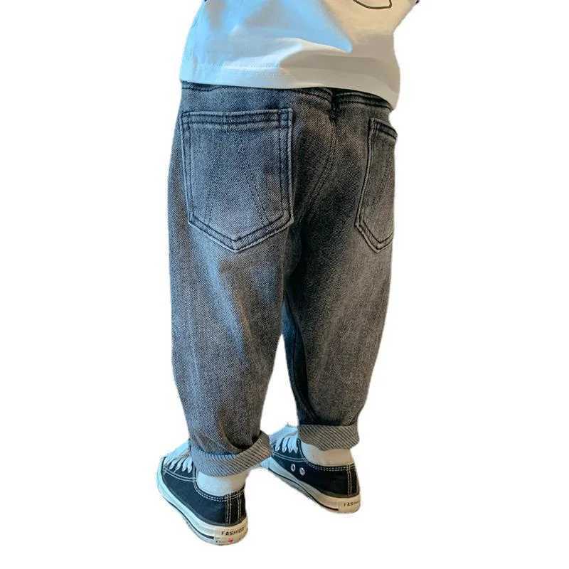 Jeans Boys Jean Pants Long Trousers Cotton 2024 Graceful Spring Autumn Babys Kids Pants Teenagers Outwear Childrens Clothing
