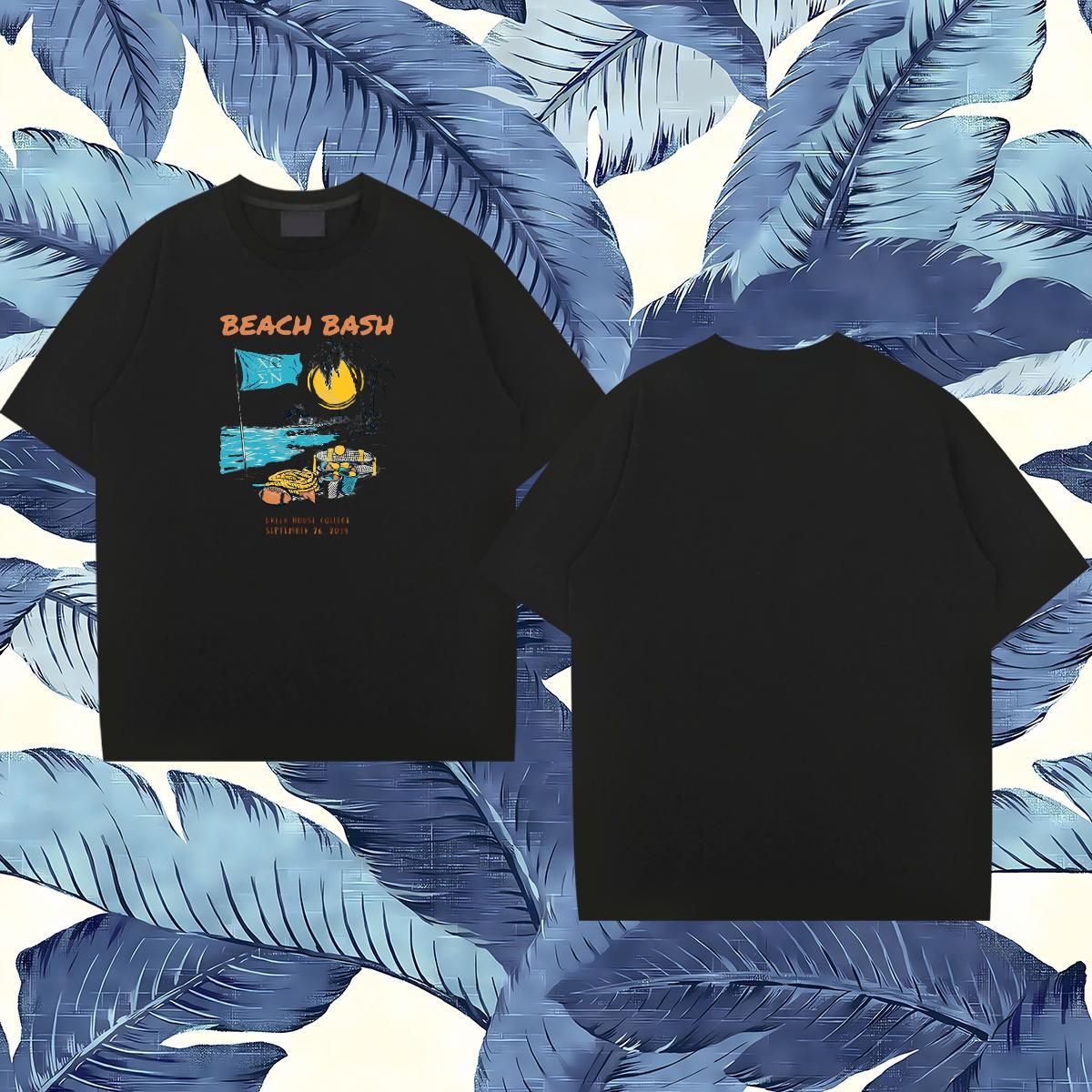 Designer Fashion T-Shirts for Men beach Tops Tees 230g Cotton Spring Summer Loose Fit Custom Big Size Round Neck Short Sleeve Men Tops Tees