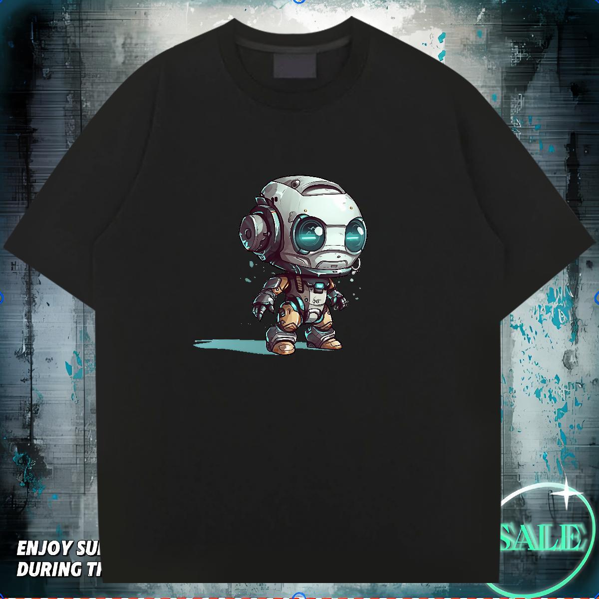 Classic Man T Shirts ET Wear 230g Pure Cotton Street Wear Loose Fit Customized Print Breathable Short Sleeve Men Tees